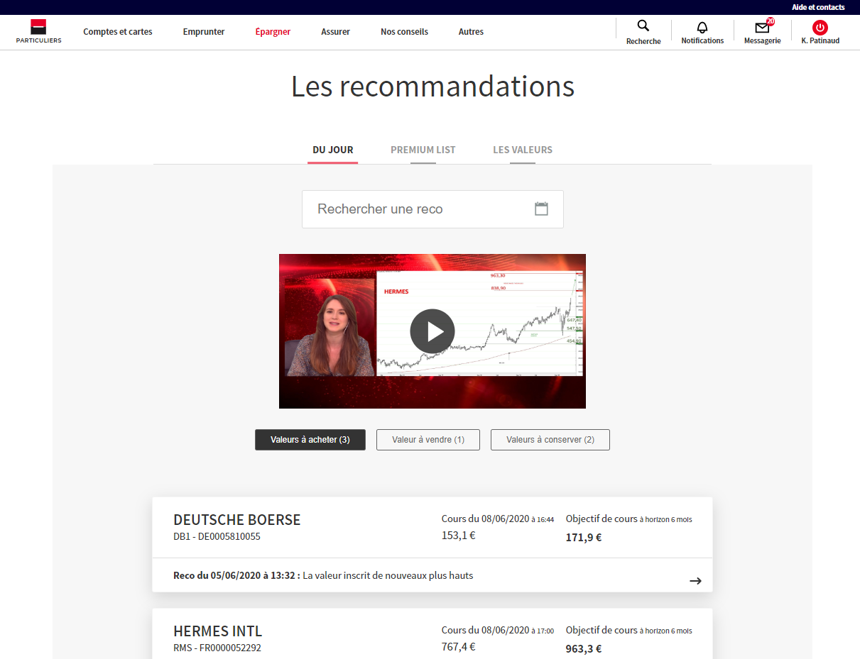 Service Bourse Patinaud